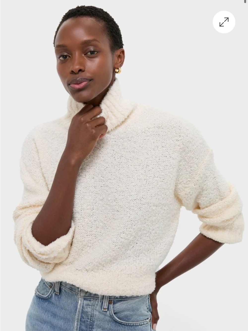 Ivory Boucle Whilden Sweater Top
